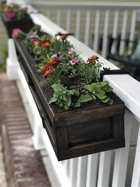 hanging flower boxes for railings